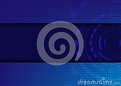Abstract technology background. Digital communication concept. Computer engineering Vector Illustration