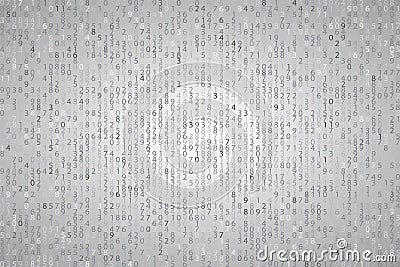 Abstract blue technology background Element binary computer code . Vector Illustration