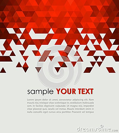 Abstract technology background with triangle Vector Illustration