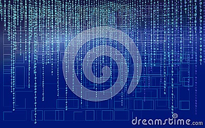 Abstract Technology Background. Web Developer. Computer Code. Programming. Coding. Hacker concept. Stock Photo