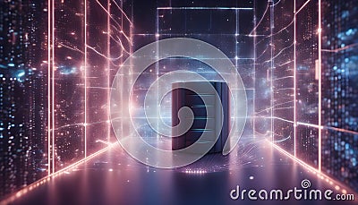 Abstract technology big data concept. Motion graphic for abstract data center, data flow Stock Photo