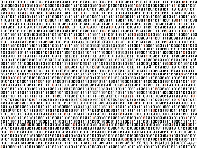 Abstract technology binary code background. Digital binary data Vector Illustration