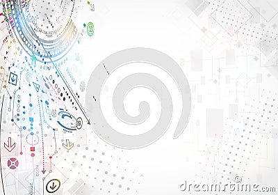 Abstract technology business background. Vector Illustration