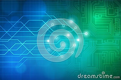 Abstract technology circuit board background Vector Illustration