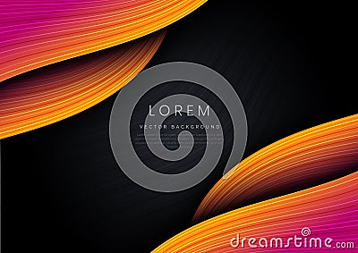 Abstract technology geometric overlapping hi speed line movement design background Vector Illustration