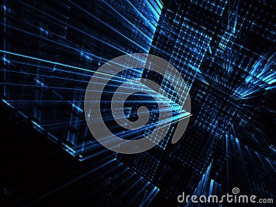 Abstract technology illustration Stock Photo