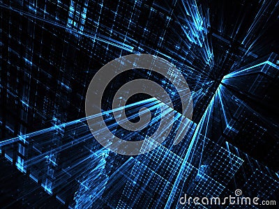 Abstract technology illustration Stock Photo