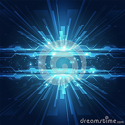 Abstract technology speed concept. vector background Vector Illustration