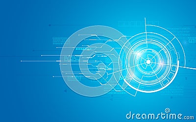Abstract technology telecoms innovation concept background flat futuristic design Vector Illustration