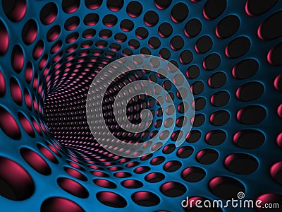 Abstract Technology Tunnel Design Background Stock Photo