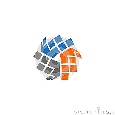 Abstract technology vector logo Vector Illustration