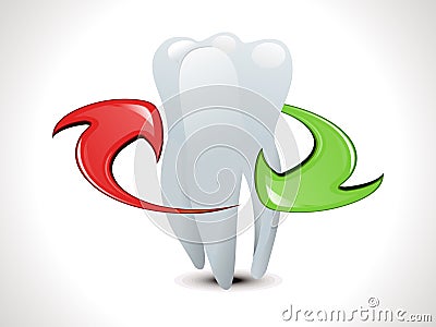 Abstract teeth protection template Vector Illustration