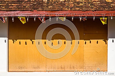 Abstract temple wall Stock Photo