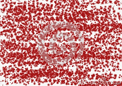 Abstract texture of blurry red multiple spots Stock Photo