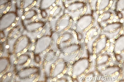 Abstract texture. Circular shiny lines in golden color. Cartoon Illustration