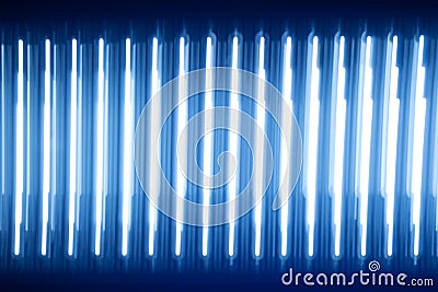 Abstract texture luminous light strips. blue glow. a lot of light rays halogen diodes bright substrate dark wallpaper Stock Photo