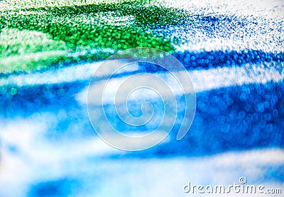Abstract texture of small sequins. Brilliant festive background. Multicolored sequins Stock Photo