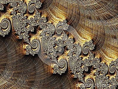 Abstract texture and spirals - digitally generated image Stock Photo