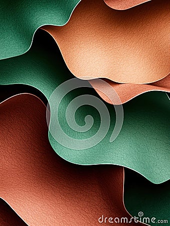 Abstract textured background with overlapping layers Stock Photo
