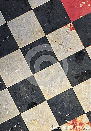 Abstract textured checkerboard Stock Photo