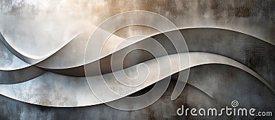 Abstract wave patterns create a visual flow with neutral earth tones Stock Photo