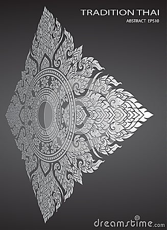 Abstract thai tradition cover Vector Illustration