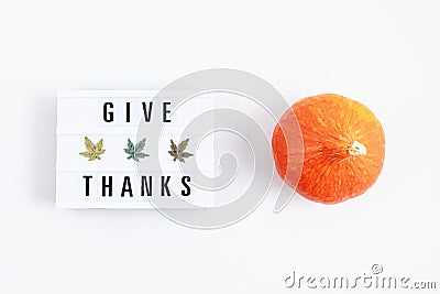 Abstract Thanksgiving flat lay composition Stock Photo