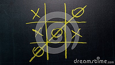 Abstract Tic Tac Toe Game Competition. Stock Photo