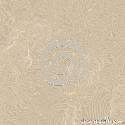 Abstract topographic map in brown colors Vector Illustration