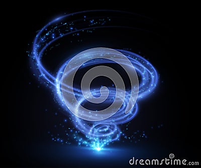 Abstract tornado swirl. Vector illustration. Vector Illustration