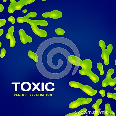 Abstract toxic vector color splash background Vector Illustration