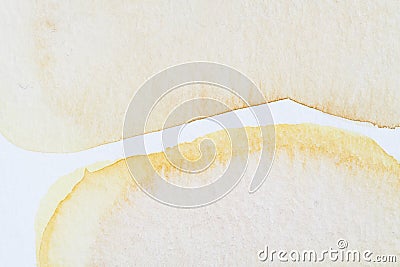 Abstract translucent yellow watercolor texture background. Creative pattern design for print invitation card, postcard Stock Photo