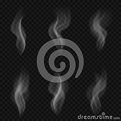 Abstract transparent smoke Vector Illustration