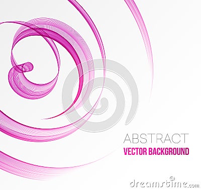 Abstract transparent wave background Vector Illustration