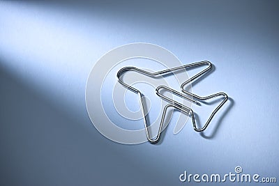 Abstract Travel Airplane Background Paper Clip Stock Photo