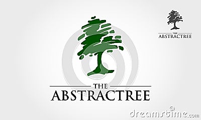 The Abstract Tree Logo Template. Vector Illustration