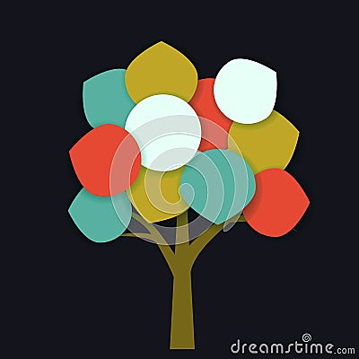 Abstract tree Vector Illustration