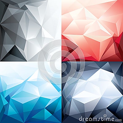 Abstract Trendy Polygon Shape Background for Desig Vector Illustration