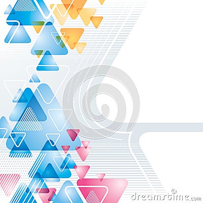 Abstract Triangle Background Vector Illustration