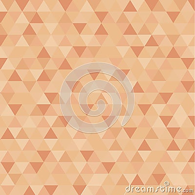 Abstract triangle in brown censor skin color background Vector Illustration
