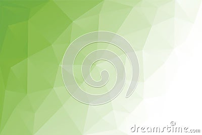 Abstract Triangle Geometrical Light Green Background, Vector Illustration. Polygonal design. Stock Photo