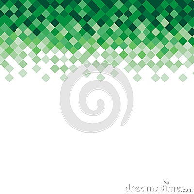 Abstract triangle mosaic green background design Vector Illustration