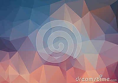 Abstract Triangle Multicolored Background Vector Illustration