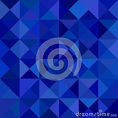 Abstract triangle pyramid background - mosaic vector design from triangles in blue tones Vector Illustration