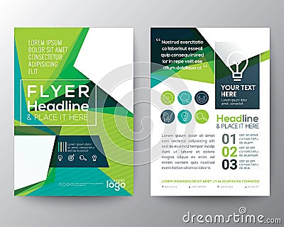 Abstract Triangle shape Poster Brochure Flyer design Layout Vector Illustration