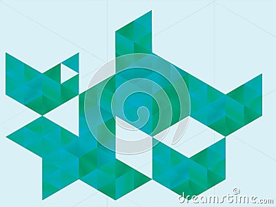 Abstract triangle shapes Stock Photo