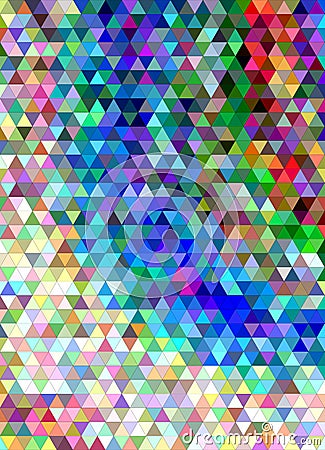 Abstract triangle tile mosaic background design Vector Illustration