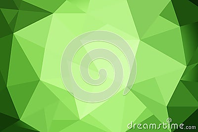 abstract triangles green gradient for background. geometric style Stock Photo