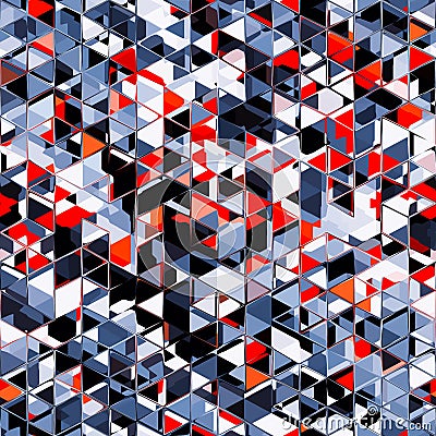 Abstract triangular modern pattern design Stock Photo