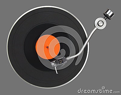 Abstract turntable Stock Photo